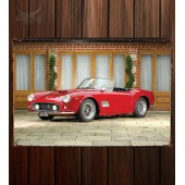Металлическая табличка Ferrari 250 GT SWB California Spyder (open headlights)